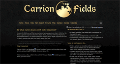 Desktop Screenshot of carrionfields.net