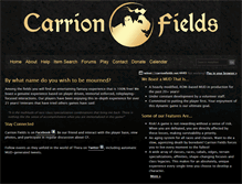 Tablet Screenshot of carrionfields.net